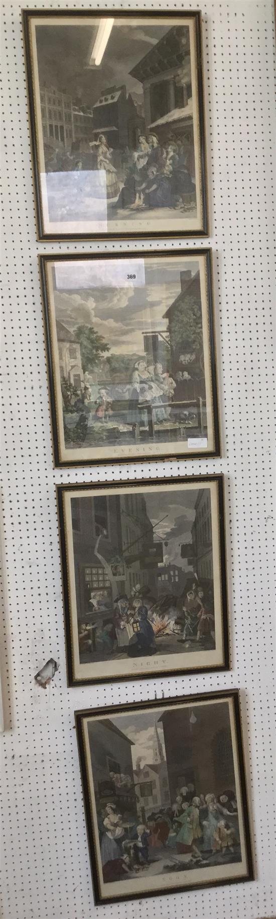 4 Hogarth prints